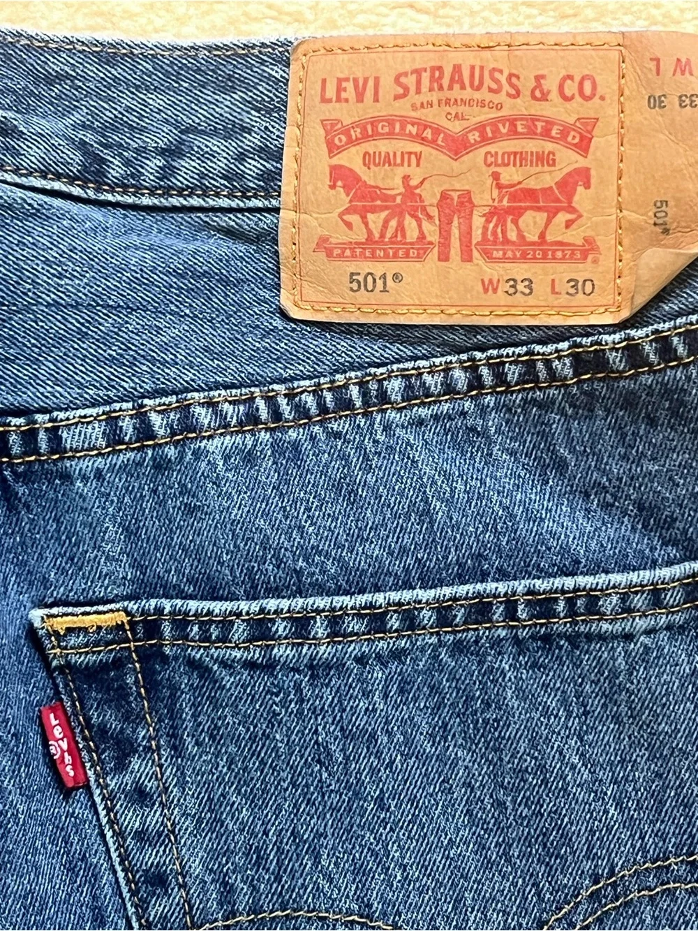 Levi's Men's Straight Blue Denim Jeans